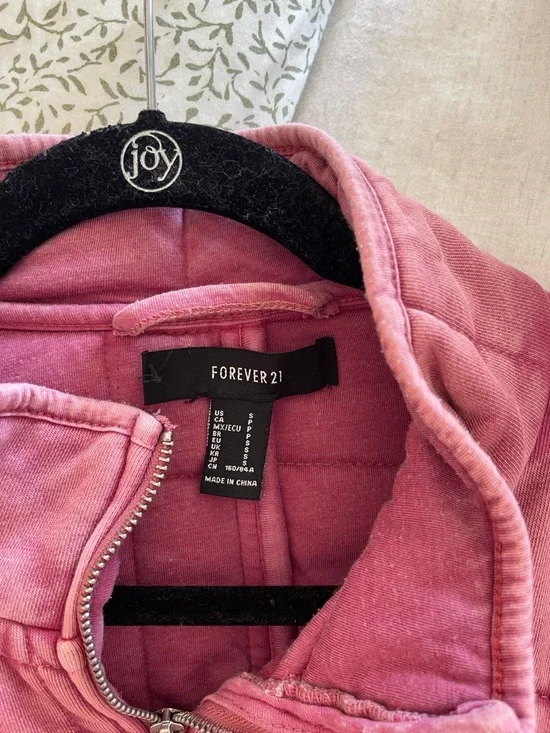 Forever 21 Dusty Rose Corded Puffer Jacket - Picture 3 of 3